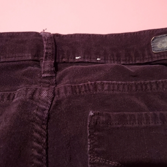 Calvin Klein Dark Plum Purple Velvet Straight Leg Jeans Fall - Picture 11 of 12
